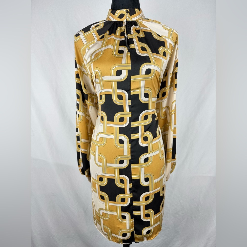 Richard Athen x H&M Geometric High Neck Dress